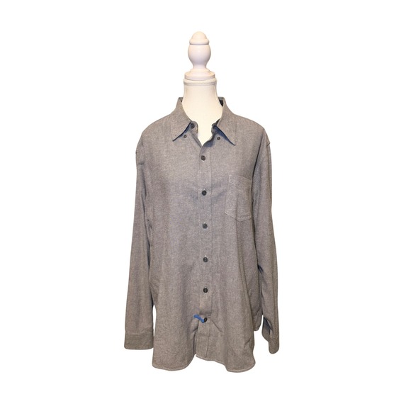 Original Weatherproof Vintage Other - Weatherproof Vintage Gray Button Up Shirt Cotton Mens XL